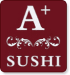 A Plus Sushi logo